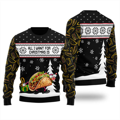 Taco Ugly Christmas Sweater For Women