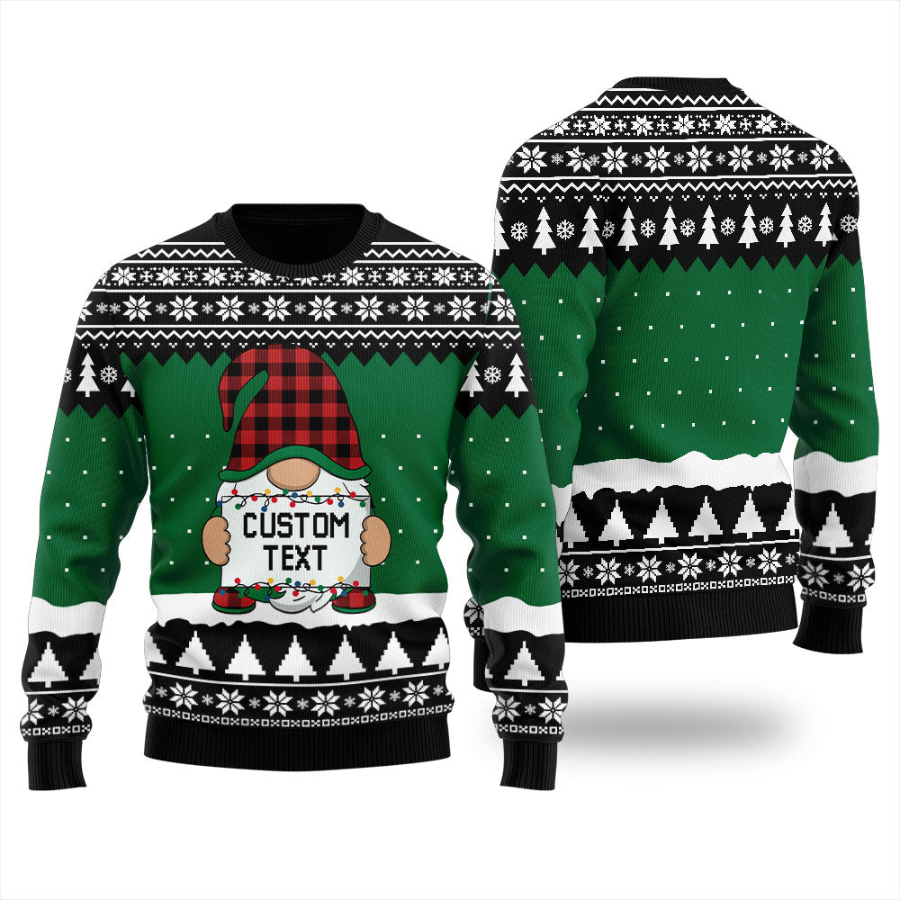 Take Me Gnome Tonight Personalized Ugly Sweater