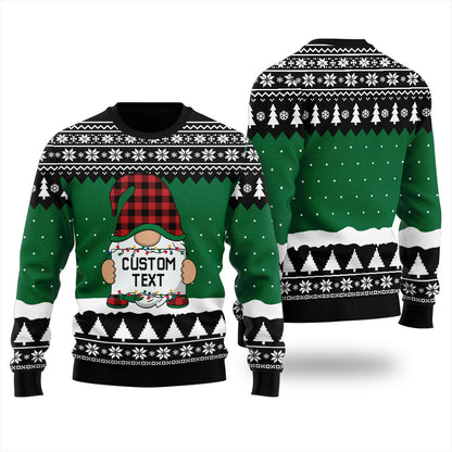 Take Me Gnome Tonight Personalized Ugly Sweater