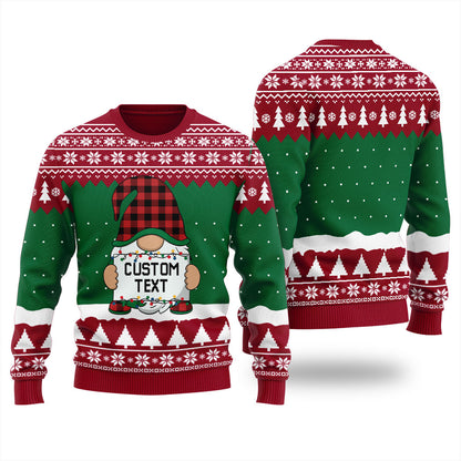 Take Me Gnome Tonight Personalized Ugly Sweater