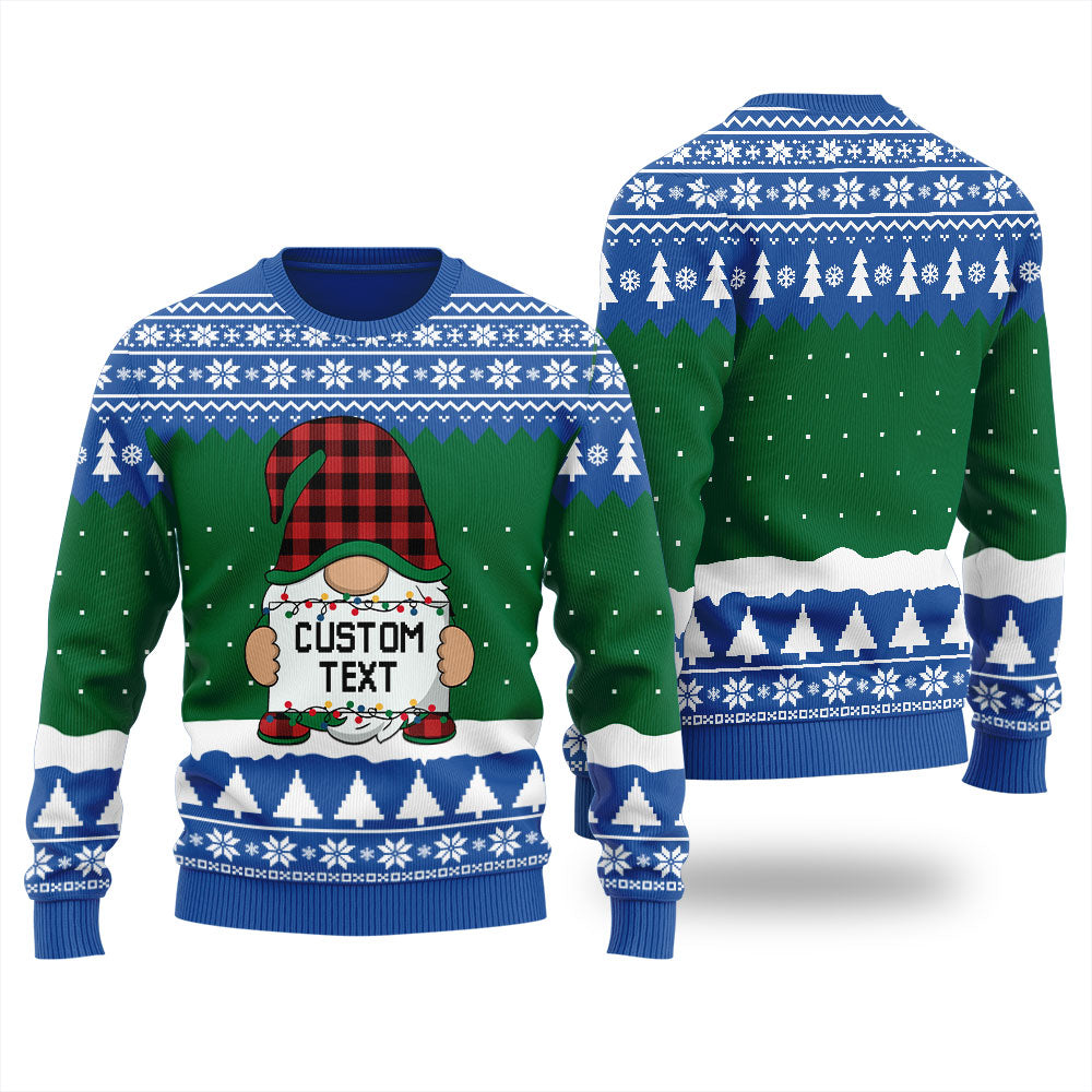 Take Me Gnome Tonight Personalized Ugly Sweater