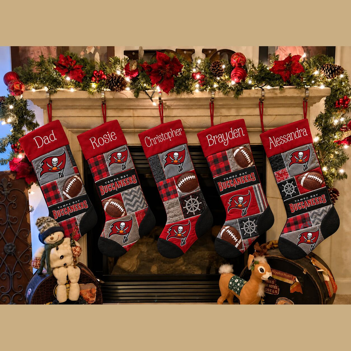 All Football Teams Team-Inspired Holiday Christmas Stocking for Football Fans - 5To9Vibe
