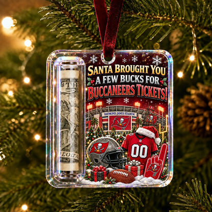 All Football Teams Football Stadium Christmas Money Holder Glass Ornament - 5to9vibe