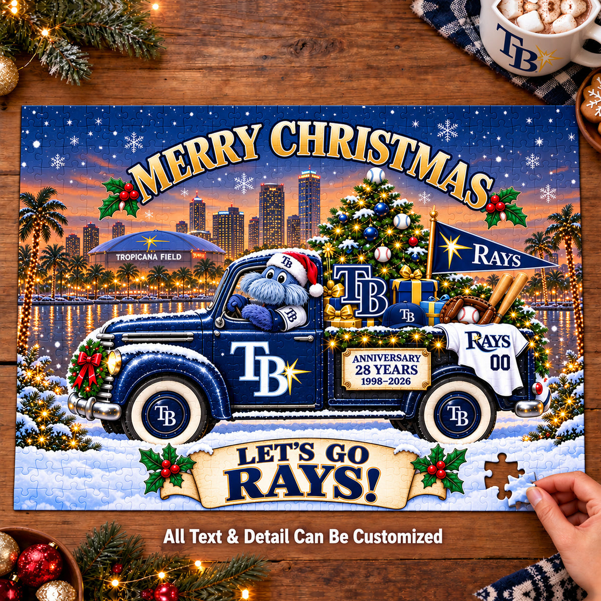 Baseball team Style 27 Jigsaw Puzzle mockup | 5To9Vibe