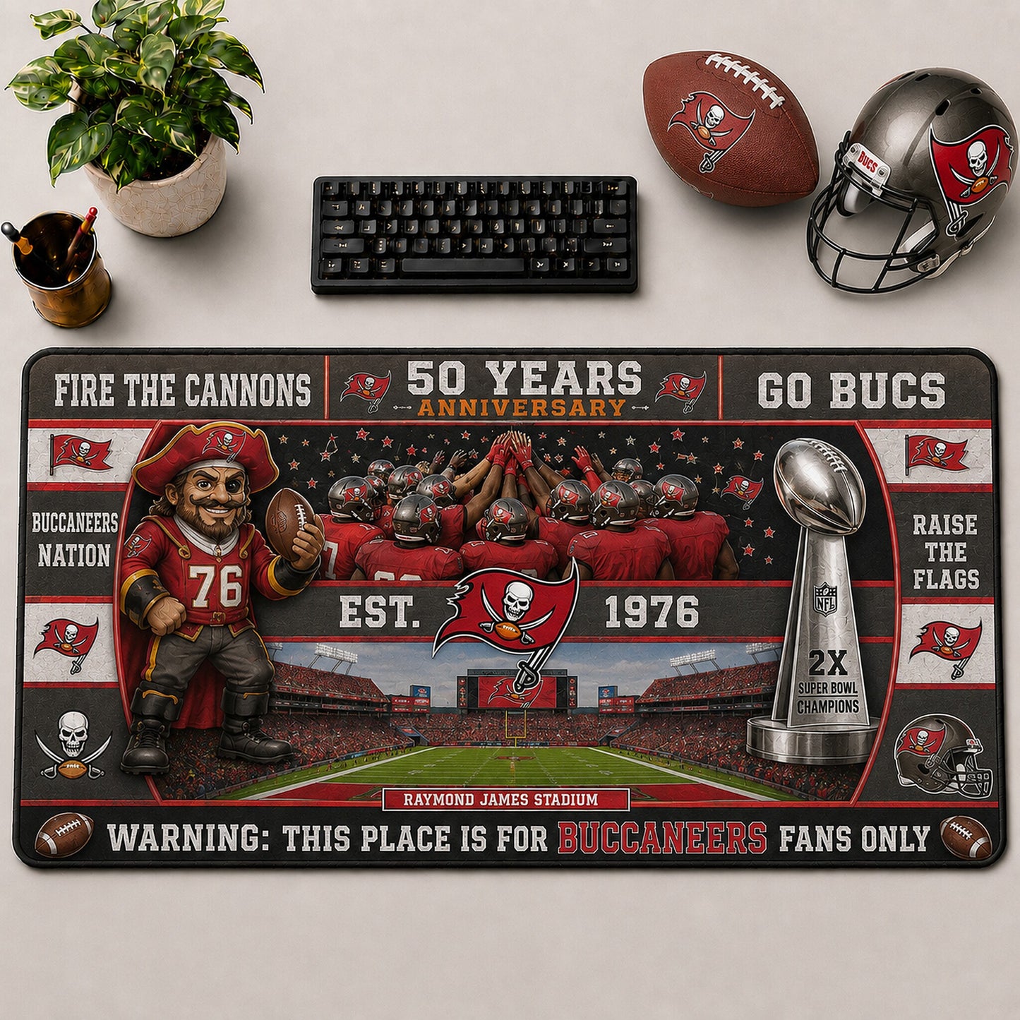 All Football Anniversary For Fans Desk Mat Mouse Pad Plus Size Trending - 5to9vibe