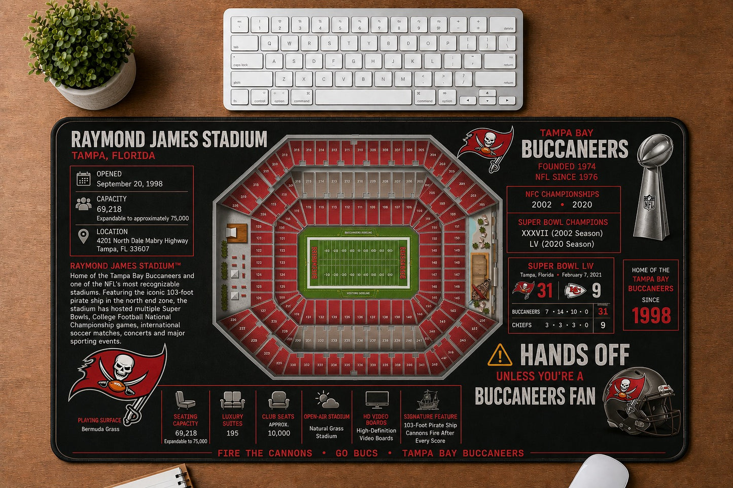 All Football Stadium Schematic Desk Mat Mouse Pad Plus Size - 5to9vibe