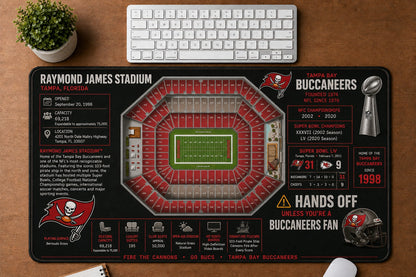 All Football Stadium Schematic Desk Mat Mouse Pad Plus Size - 5to9vibe