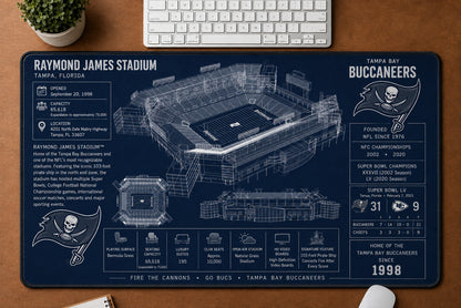 All Football Stadium BluePrint Desk Mat Mouse Pad Plus Size Trending - 5to9vibe