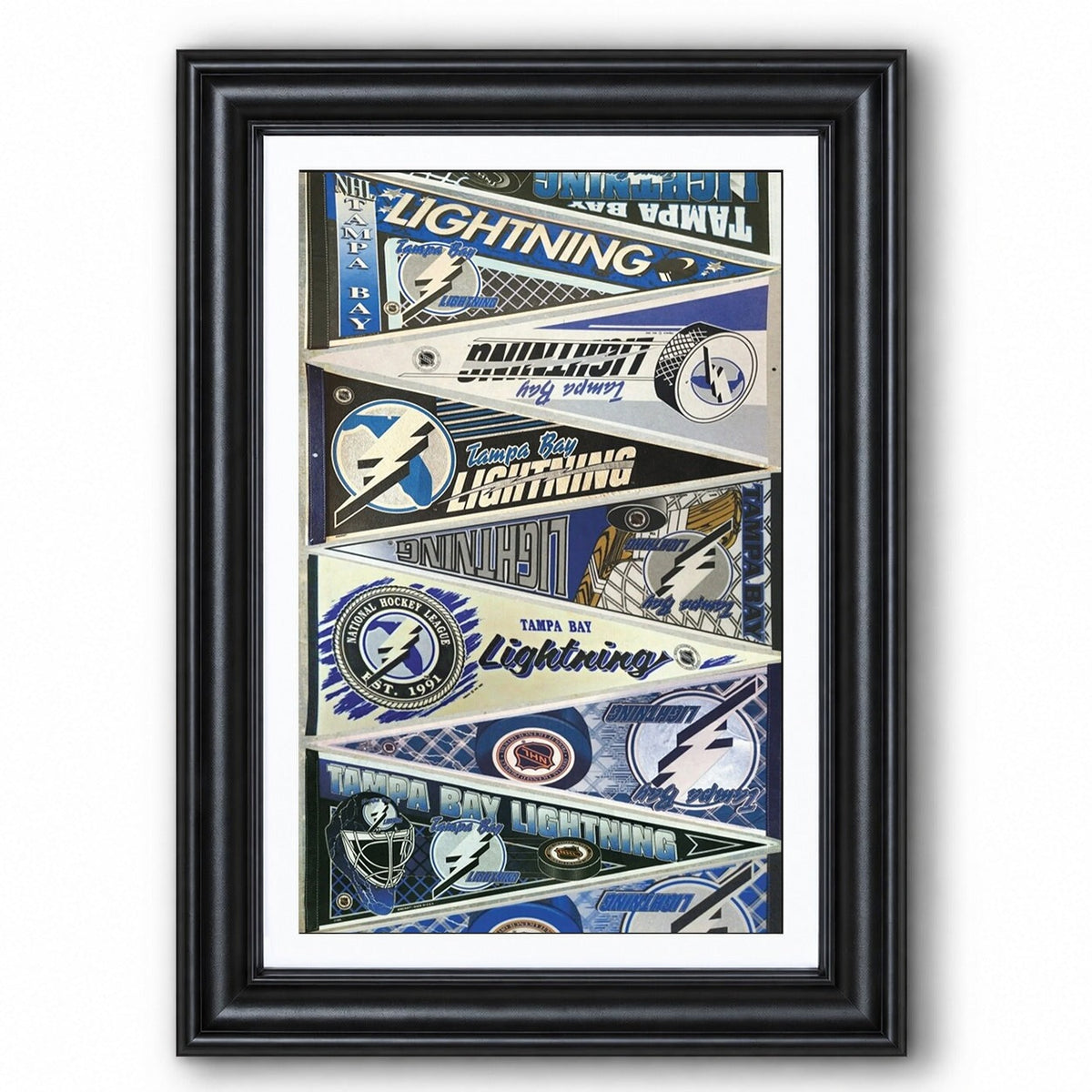 All Hockey Teams Vintage Pennant Anniversary For Fans No Frame Vertical Poster - 5to9vibe