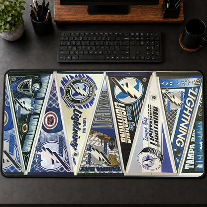 All Hockey Teams Vintage Pennant Anniversary For Fans Desk Mat Mouse Pad Trending - 5to9vibe