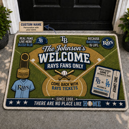 Alfombra personalizada de bienvenida premium de equipo de la MLB – Felpudo de béisbol personalizado