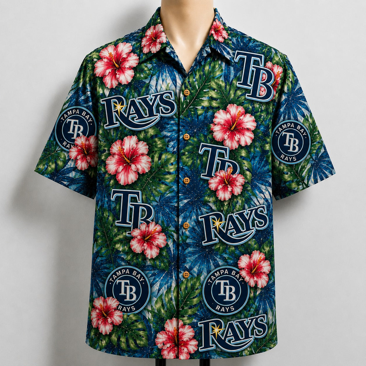 All Baseball Teams Paradise Hibiscus Button-Up Unisex Hawaiian Shirt For Men and Women