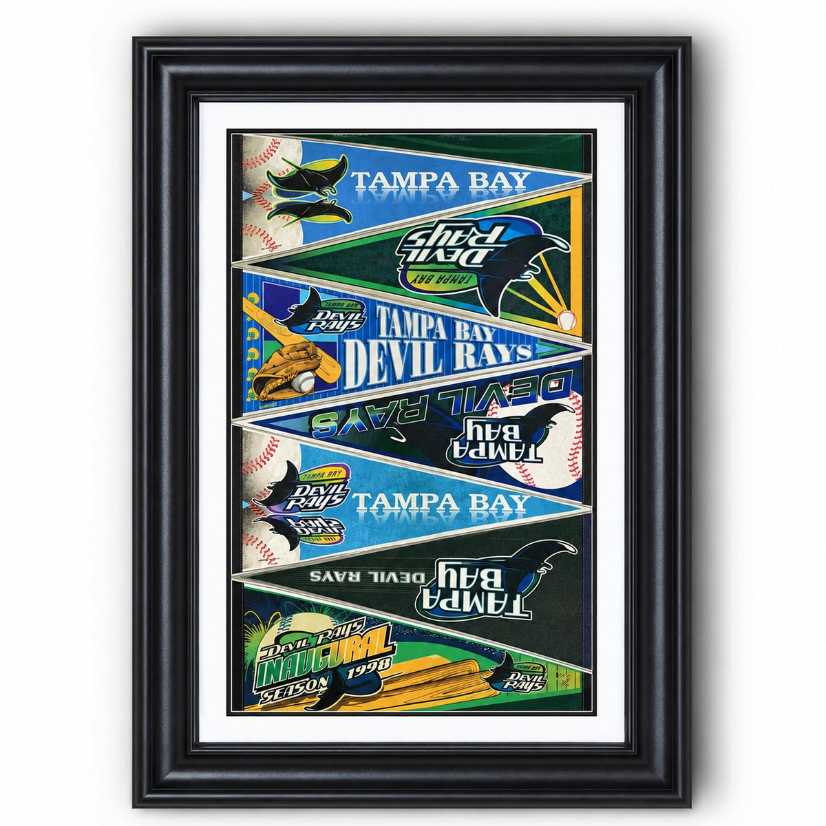 All Baseball Teams Vintage Anniversary For Baseball Fans Poster No Frame - Vertical Poster - 5to9vibe