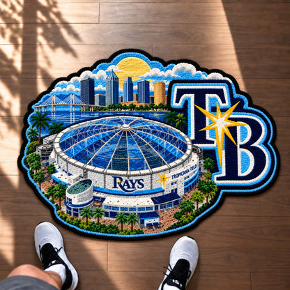 All Baseball Teams Logo Stadium Area Baseball Fan Custom Shape Rug Print Premium Welcome Mat Washable Black Border Personalized Baseball Custom Shape Rug