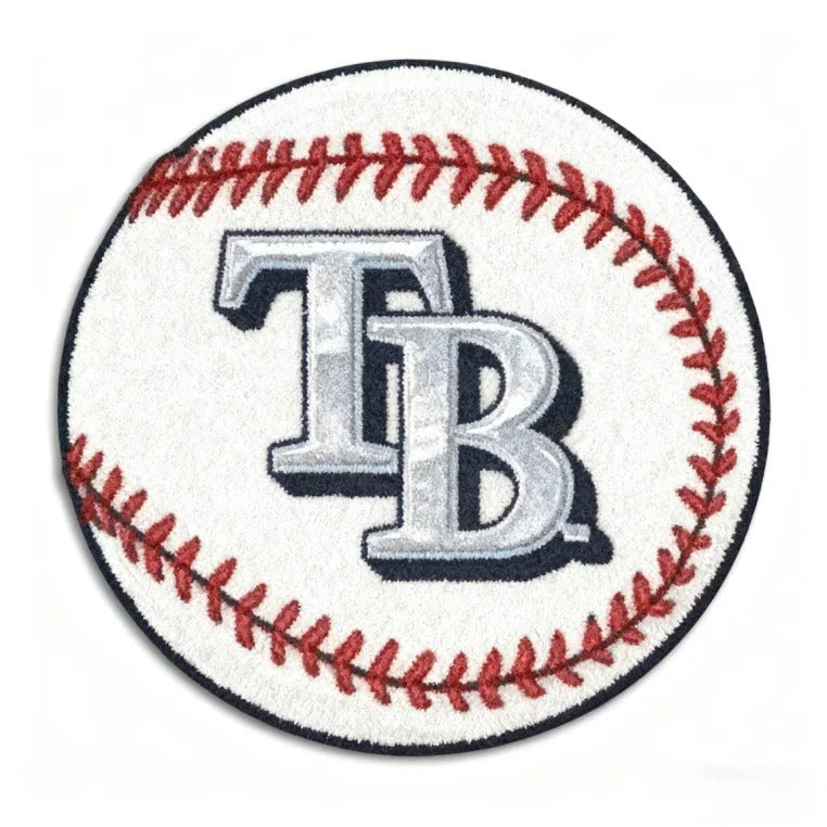 All Baseball Teams Baseball-Shaped Logo Baseball Fan Custom Quilted Print Premium Welcome Mat Washable Black Border – Personalized Baseball Doormat
