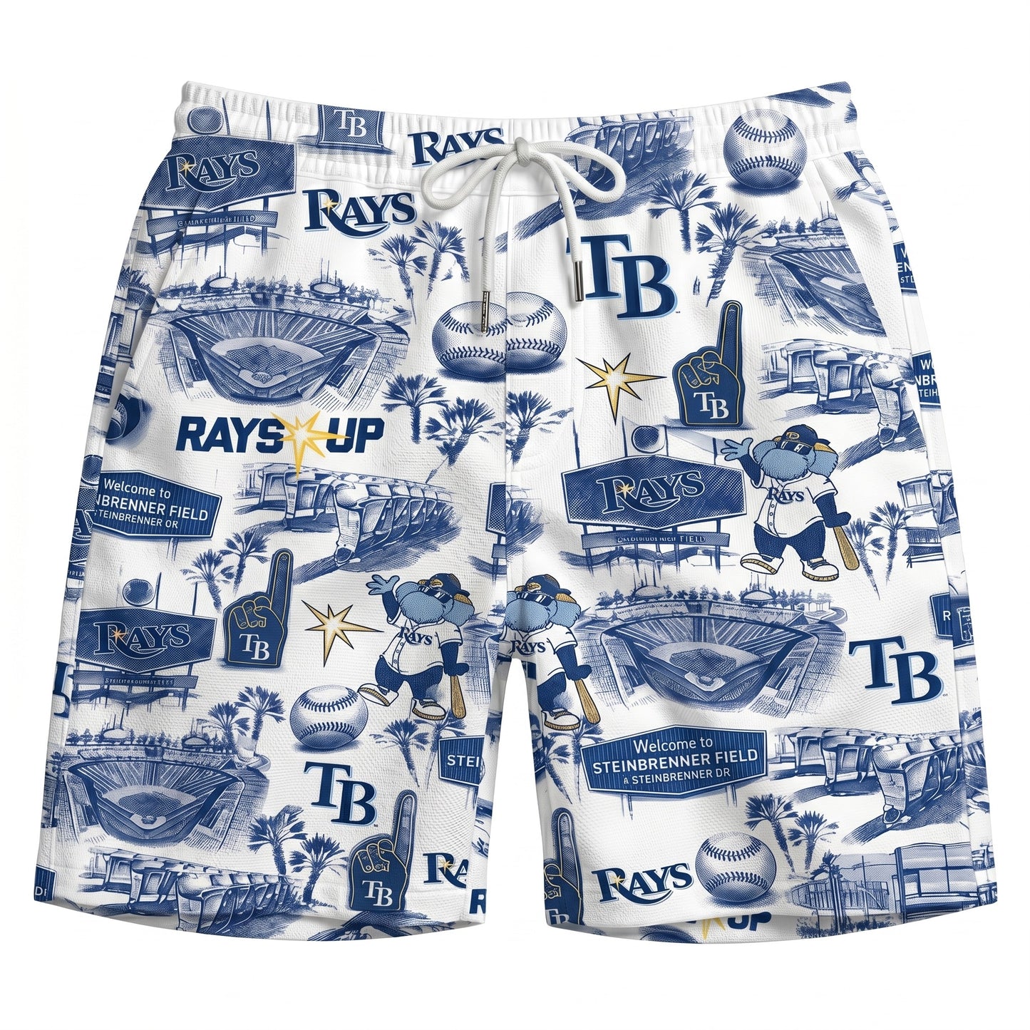 LAD Baseball Stadium SGA Blue Vibe Unisex Hawaiian Shirt