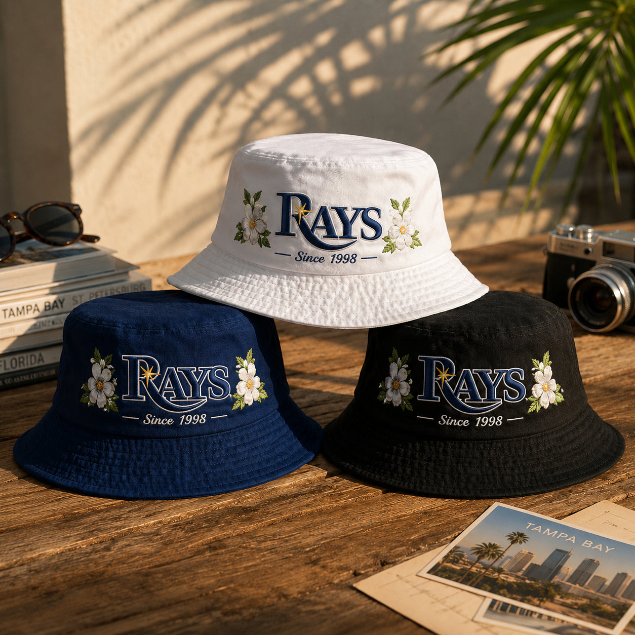 All Teams Embroidery Bucket Hat Baseball  Embroidery Bucket Hat With Logo and Flower Custom- 5to9vibe