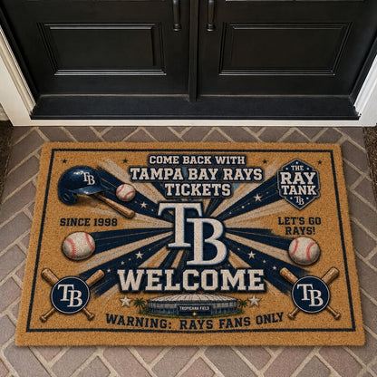 Alfombra personalizada de bienvenida premium de equipo de la MLB – Felpudo de béisbol personalizado