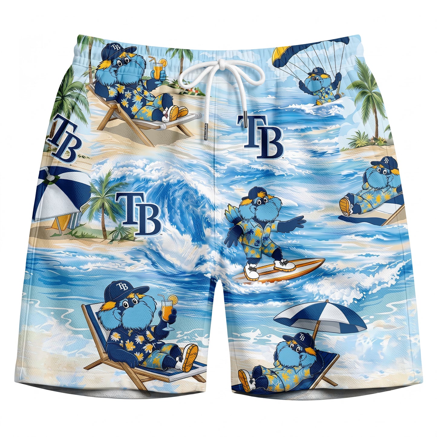 AD Baseball Mascot Beach Viber Button-Up Unisex Hawaiian Shirt For Men & Women