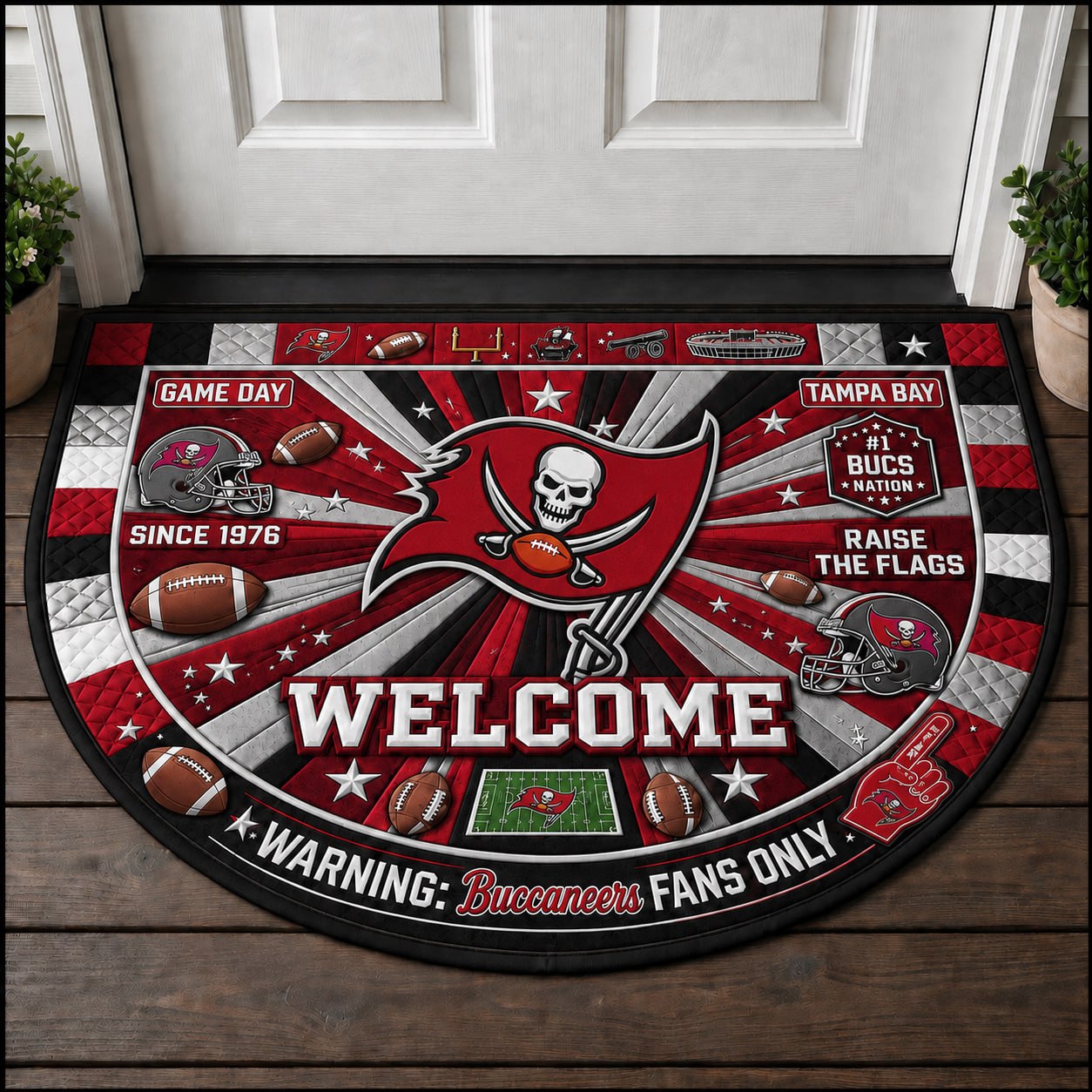 Football All Teams Custom Premium Welcome Mat – Personalized Doormat