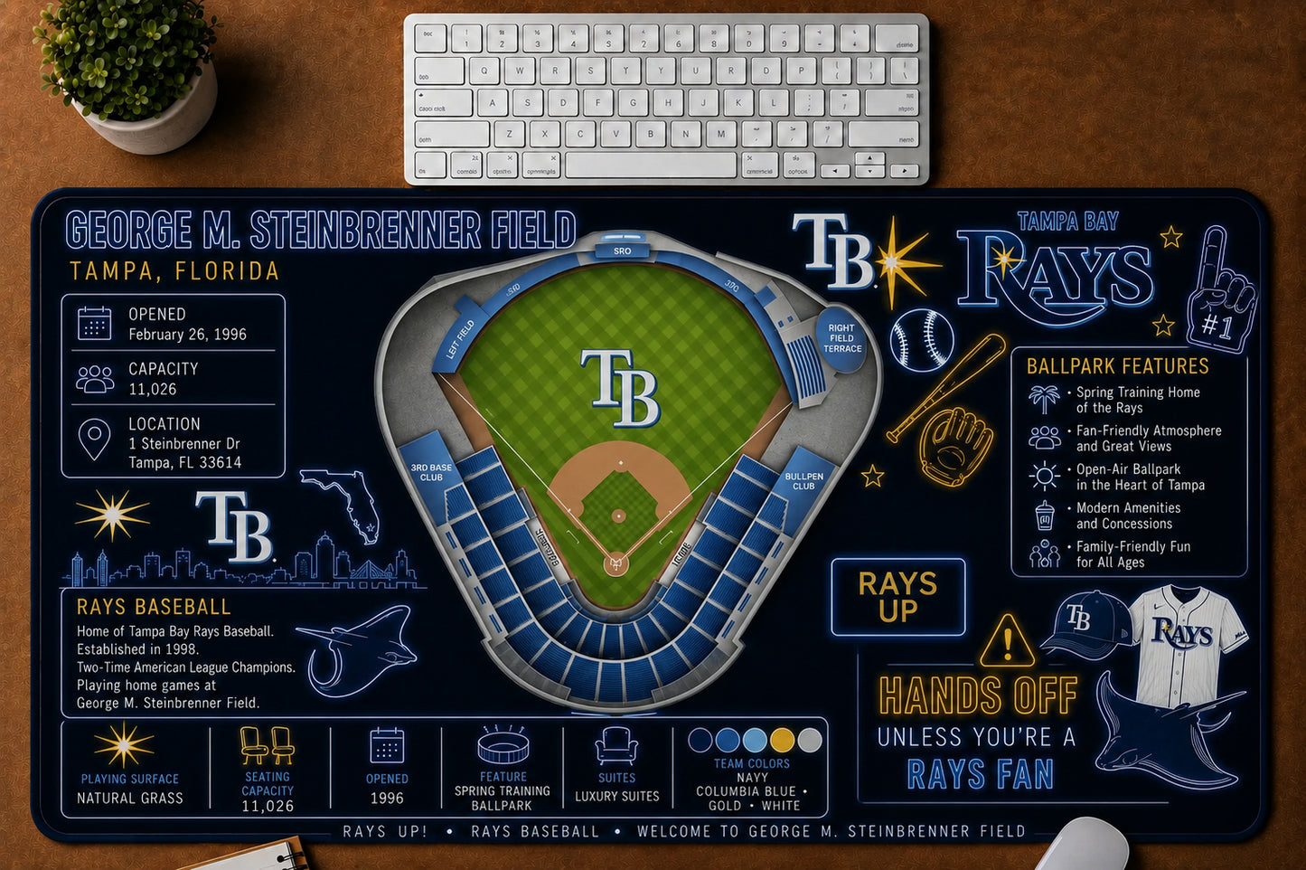 All Baseball Stadiums Infographic Desk Mat Mouse Pad Plus Size Trending - 5to9vibe