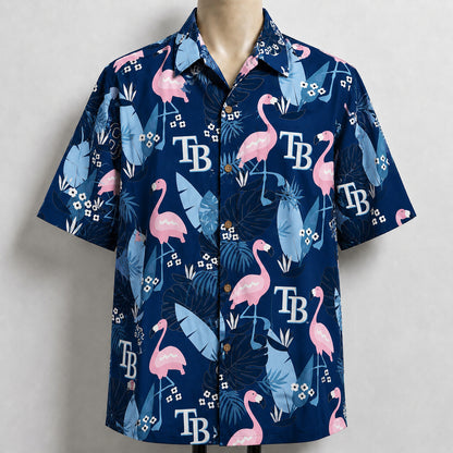 All Baseball Teams Flamingo Hawaiian Shirt | Tropical Baseball Button Up Unisex Hawaiian Shirt For Men and Women