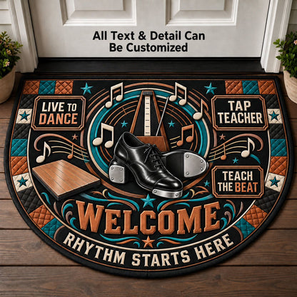 Tap Teacher Personalized Half Round Mat | 5To9Vibe