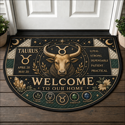 Gemini Zodiac Welcome Mat - Twin Astrology Celestial Welcome Doormat - 5to9vibe