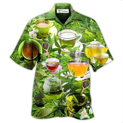 Hawaiian Shirt / Adults / S Tea Enjoy Beautiful Green Tea Hill - Hawaiian Shirt 