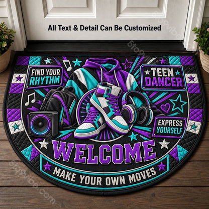 Teen Dancer Personalized Half Round Mat | 5To9Vibe
