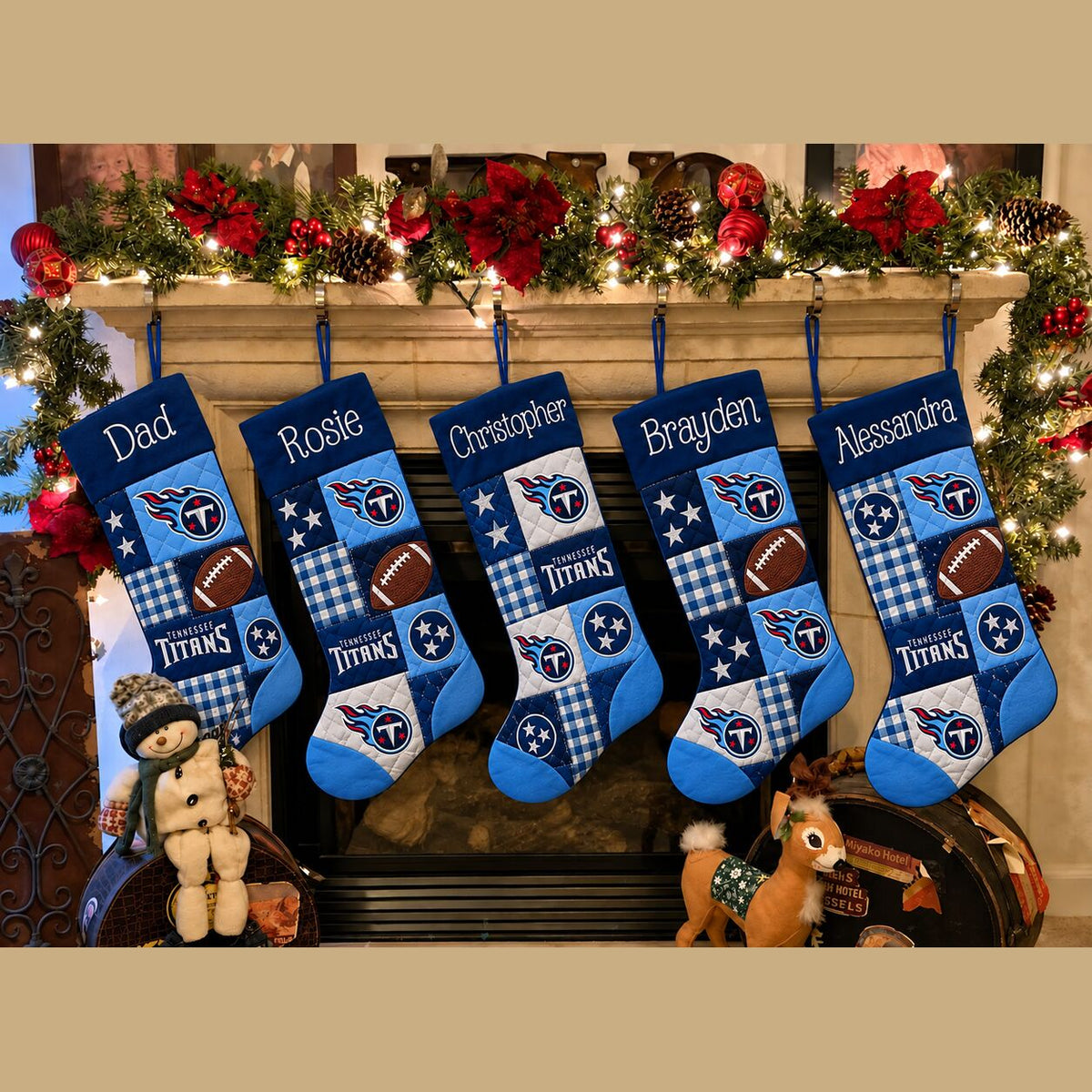 All Football Teams Team-Inspired Holiday Christmas Stocking for Football Fans - 5To9Vibe