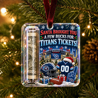 All Football Teams Football Stadium Christmas Money Holder Glass Ornament - 5to9vibe