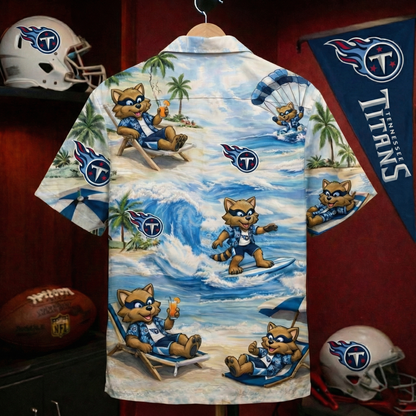 Camisa hawaiana unisex TT Football Mascot Beach Viber para hombre y mujer