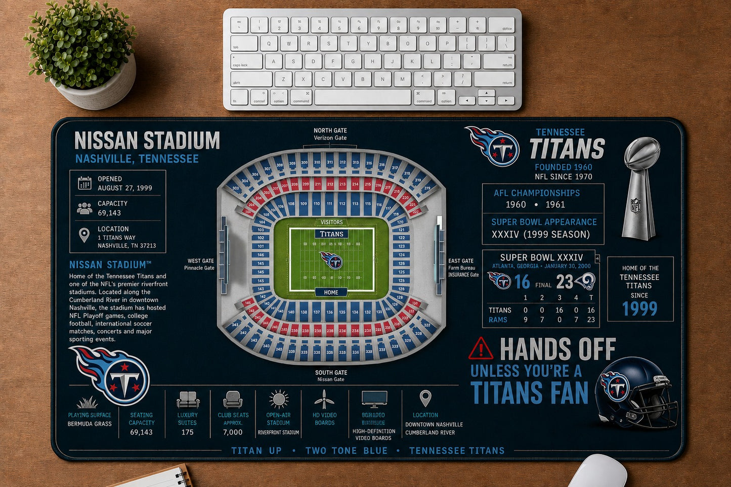 All Football Stadium Schematic Desk Mat Mouse Pad Plus Size - 5to9vibe