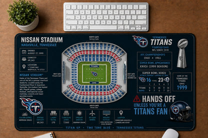 All Football Stadium Schematic Desk Mat Mouse Pad Plus Size - 5to9vibe