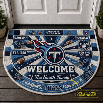 Official-Inspired Football Fan Custom Premium Welcome Mat – Personalized Doormat