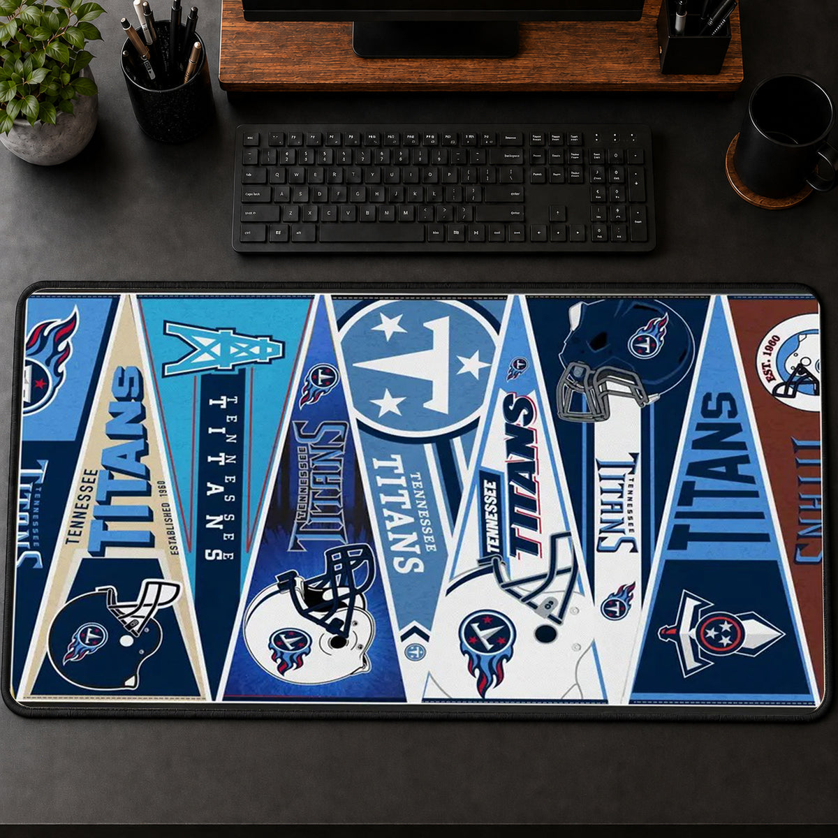 All Football Teams Vintage Anniversary For Fans Desk Mat Mouse Pad Trending - 5to9vibe