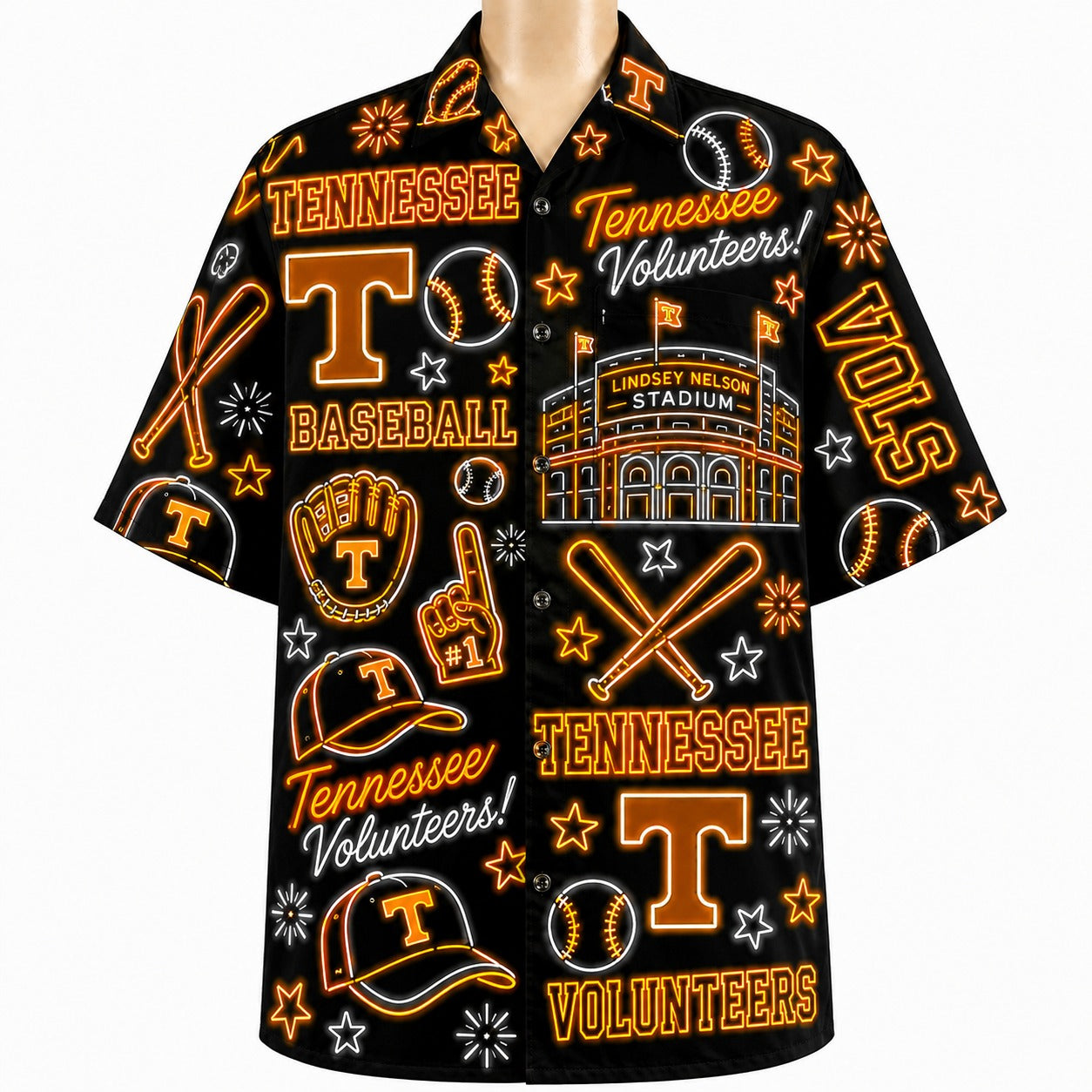 All Baseball College Teams Neon Viber Unisex Hawaiian Shirt For Men & Women