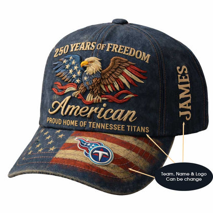 250th Anniversary USA Hat Vintage Eagle 250 Year American Anniversary Patriotic Unisex Baseball Cap