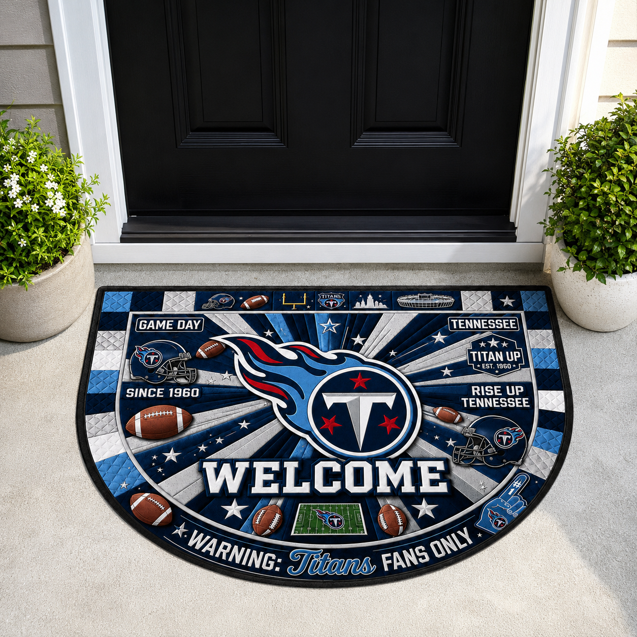 Football All Teams Custom Premium Welcome Mat – Personalized Doormat