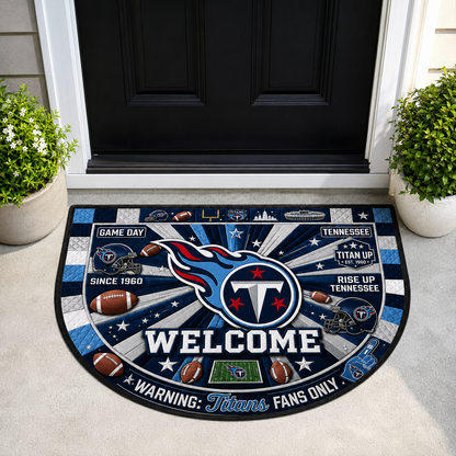 Football All Teams Custom Premium Welcome Mat – Personalized Doormat