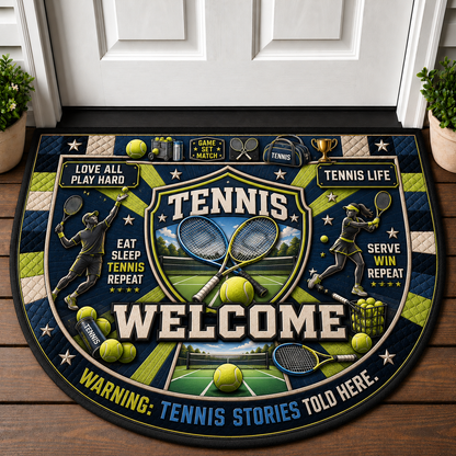 Running Welcome Mat - Motivational Trail Runner Outdoor Doormat - 5to9vibe