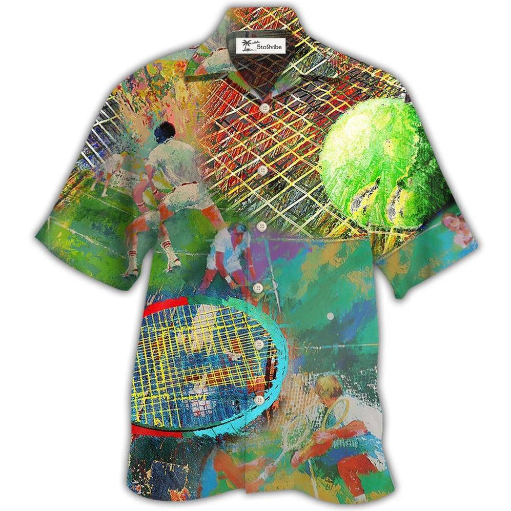 Hawaiian Shirt / Adults / S Tennis Colorful Art Style - Hawaiian Shirt 