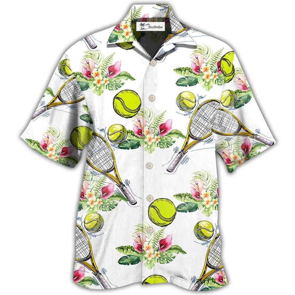 Hawaiian Shirt / Adults / S Tennis Tropical Floral - Hawaiian Shirt 