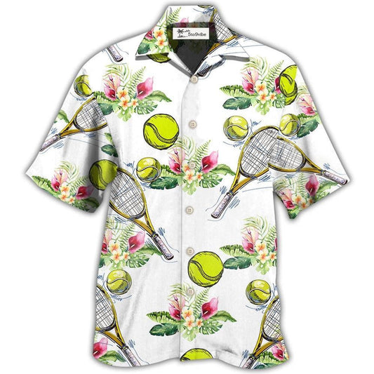 Hawaiian Shirt / Adults / S Tennis Tropical Floral - Hawaiian Shirt 