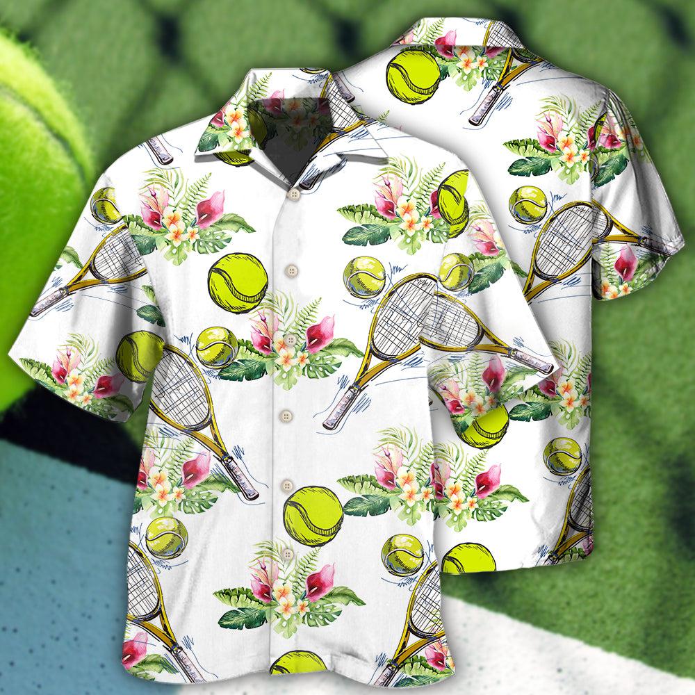 Tennis Tropical Floral - Hawaiian Shirt 