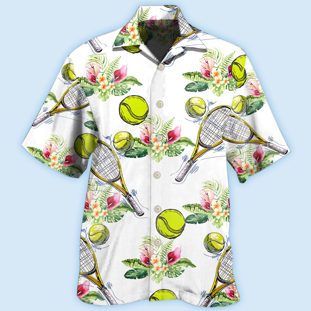 Tennis Tropical Floral - Hawaiian Shirt 