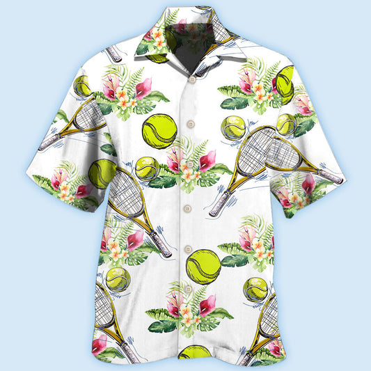 Tennis Tropical Floral - Hawaiian Shirt 