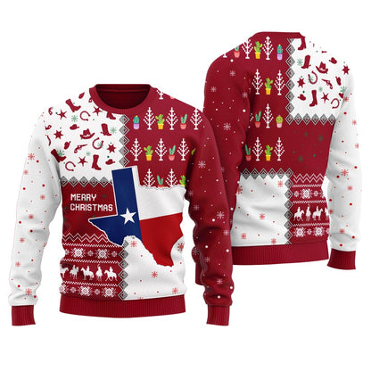 Texas Merry Christmas Ugly Sweater For Women