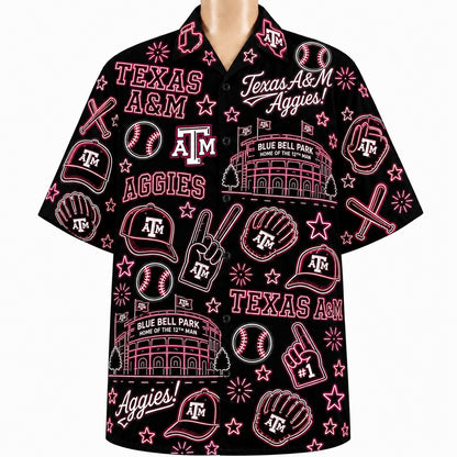 All Baseball College Teams Neon Viber Unisex Hawaiian Shirt For Men & Women